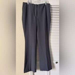Express: Supersoft Twill Boot High Rise Dress Pants in Charcoal Gray - Size L